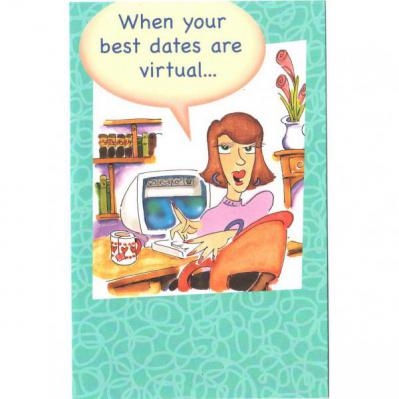Greeting Card - Friend - Virtual Dates - Front