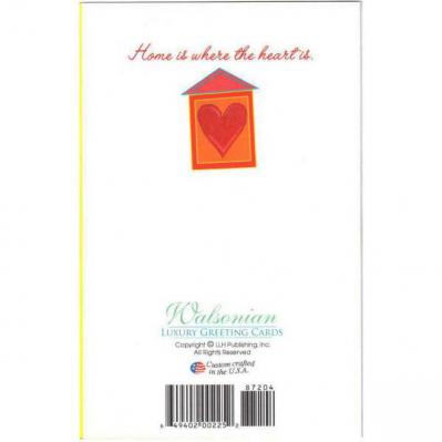 Greeting Card - Housewarming - Home Heart - Back