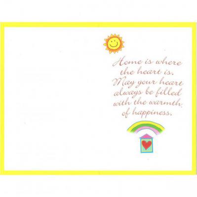 Greeting Card - Housewarming - Home Heart - Inside