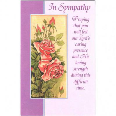 Greeting Card - Sympathy - Religious - Friends Praying - Front