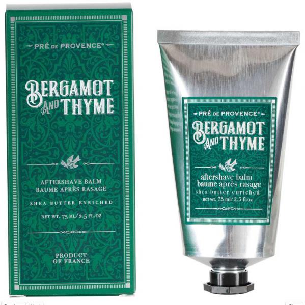 Pre de Provence Bergamot and Thyme Mens Shea Butter After Shave Balm 2.5 Oz.