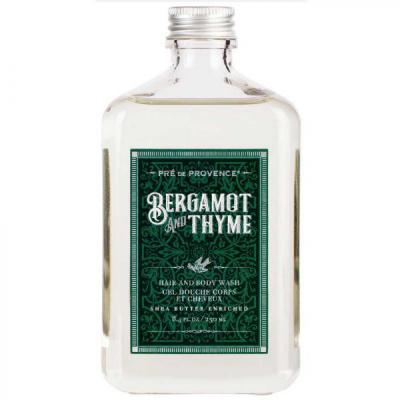 Pre de Provence - Bergamot and Thyme - Hair and Body Wash Shower Gel - 8 Oz.