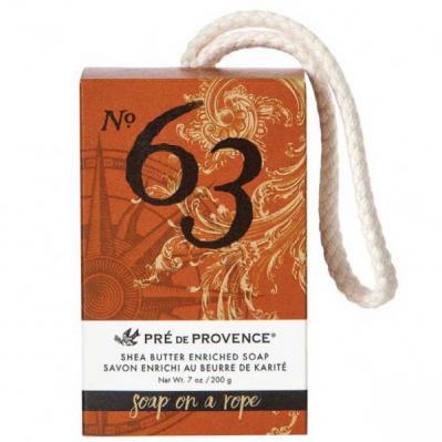 Pre de Provence No.63 Mens Shea Butter Soap on a Rope 200 Gram Bar