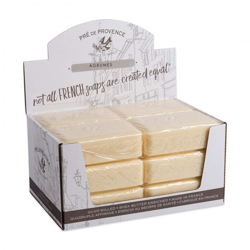 Pre de Provence Soap Agrumes Citrus 250 gram Bath Shower Bar Case of 12