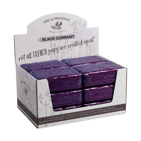 Pre de Provence Soap Black Currant 250 gram Bath Shower Bar Case of 12