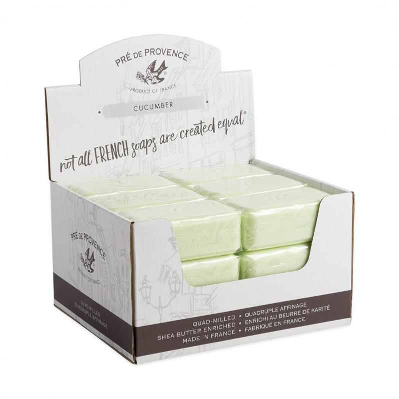 Pre de Provence Soap Cucumber 150 gram Bath Shower Bar Case of 18