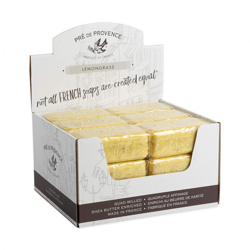 Pre de Provence Soap Lemongrass 150 gram Bath Shower Bar Case of 18