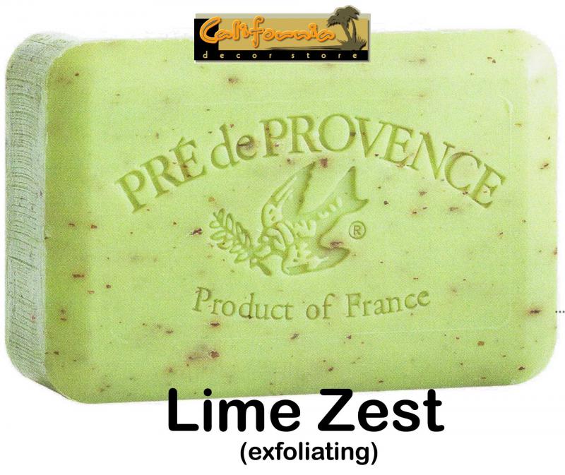 Pre de Provence Soap Lime Zest 250 gram exfoliating Bath Shower Bar