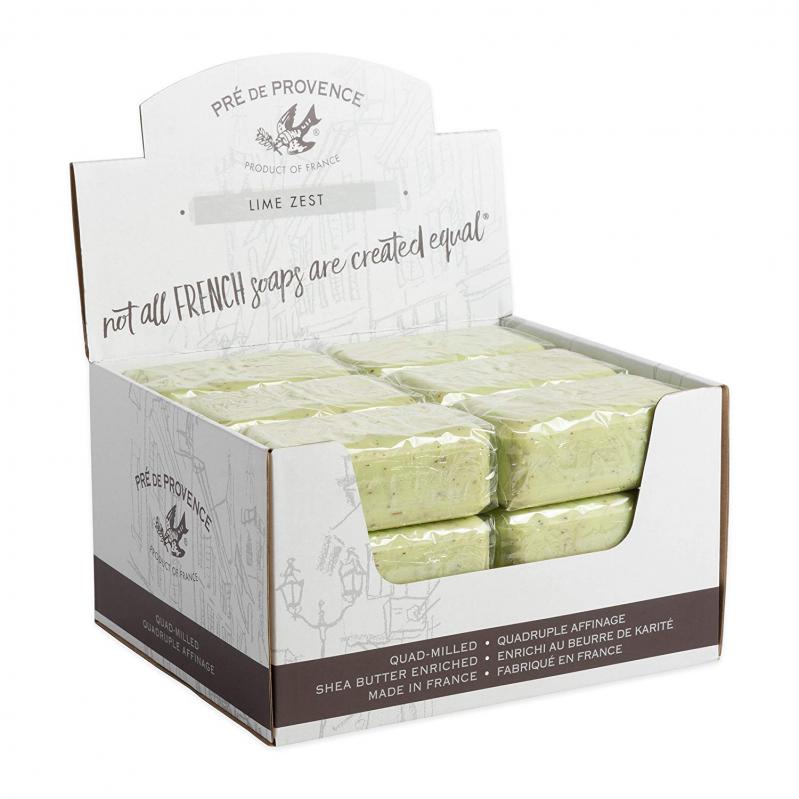Pre de Provence Soap Lime Zest 150 gram Bath Shower Bar Case of 18