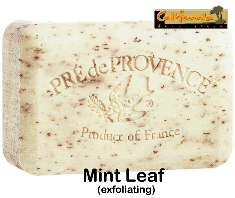 Pre de Provence Soap Mint Leaf 150 gram exfoliating Bath Shower Bar