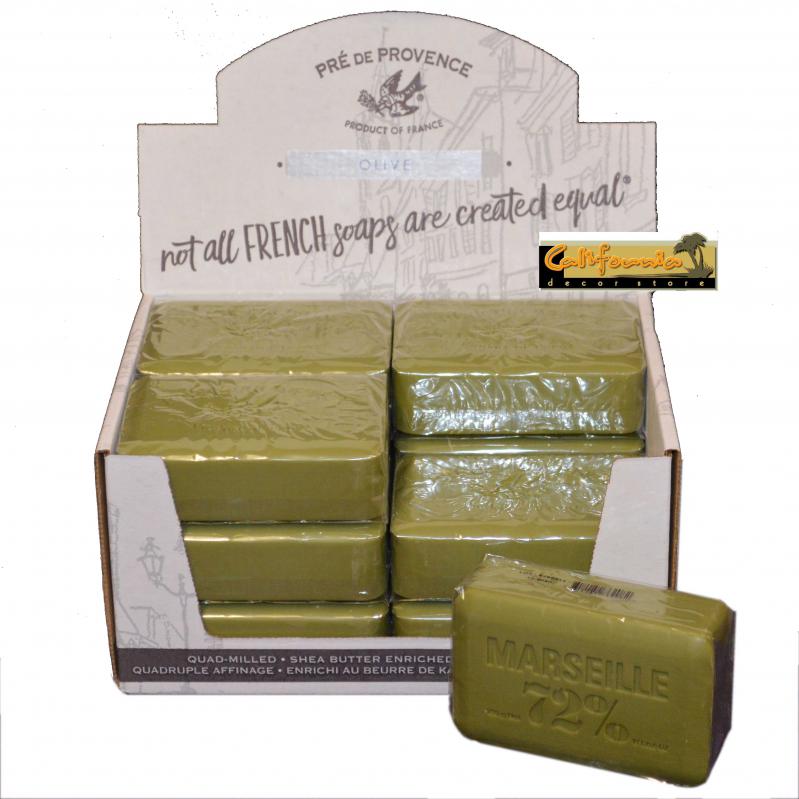 Pre de Provence Soap Marseille Olive Oil 250 gram Bath Shower Bar Case of 12