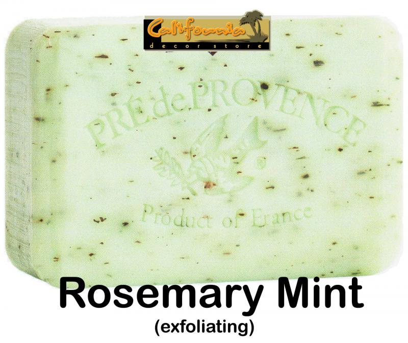 Pre de Provence Soap Rosemary Mint 250 gram exfoliating Bath Shower Bar