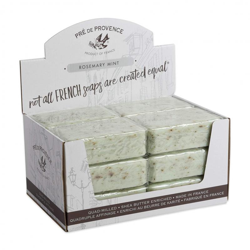 Pre de Provence Soap Rosemary Mint 250 gram Bath Shower Bar Case of 12