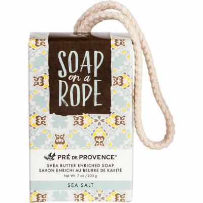 Pre de Provence Mens Shea Butter Sea Salt Soap on a Rope Box