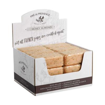 Pre de Provence Soap Honey Almond 150 gram Bath Shower Bar Case of 18