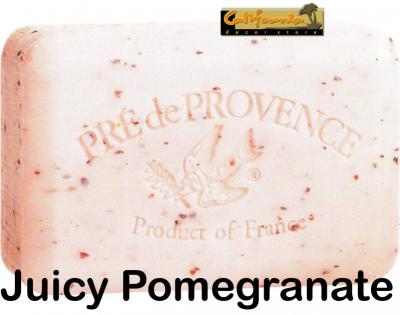 Pre de Provence Soap Juicy Pomegranate 250 gram exfoliating Bath Shower Bar