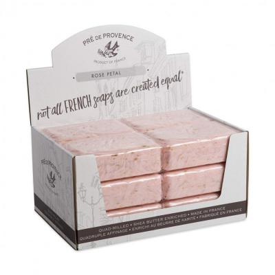 Pre de Provence Soap Rose Petal 250 gram Bath Shower Bar Case of 12