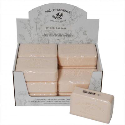 Pre de Provence Soap Spiced Balsam 250 gram Bath Shower Bar Case of 12
