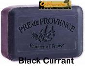 Pre de Provence Black Currant Soap Bar. Slightly woodsy and green-fruity (lathering)