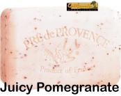 Pre de Provence Juicy Pomegranate Soap Bar. Sweet, ripe pomegranate (exfoliating)
