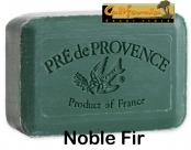 Pre de Provence Noble Fir Soap Bar. Smells like a fresh cut Christmas Tree! (lathering)