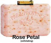 Pre de Provence Rose Petal Soap Bar. Scent of a rose garden in Spring. Embedded rose petals (exfoliating)