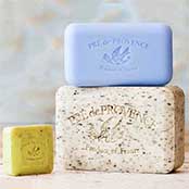 Pre de Provence Soap Bars in 25, 150, and 250 gram sizes