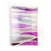 Via Mercato Decorative Glass Soap Tray Dish Purple