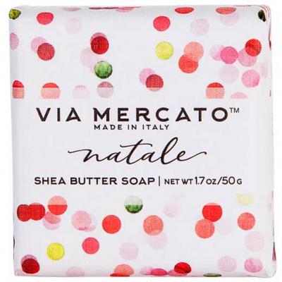 Via Mercato Natale Winter Holiday Gift Set Box Sugar Plum Soap 50 gram