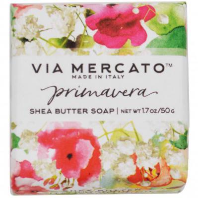 Via Mercato Soap Primavera Spring Flowers Gift Set Box Blossoming Tuberose