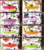 Via Mercato Soap Variety Pack No.1 thru No. 8, 200 grams each bar