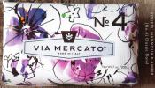 Via Mercato Soap No.4 Violets Magnolia Amber 200 gram Bath Bar